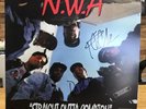 N.W.A. Signed Straight Outta Compton Vinyl Record Dr. Dre Ice Cube NWA COA LP