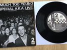 SPECIALS 2 Tone 45 7” Vinyl Single EP SPECIAL AKA LIVE Too Much Too Young EX+