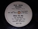 JOE FRANKLIN & MIMOSA QUARTET  RARE  Country NC Hill Billy 78 Blue Ridge 6011