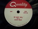 CHUCK BERRY 78 RPM OH BABY DOLL / LAJAUNDA FREE P&P