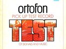 Various / Ortofon Pick Up Test Record - Test Of Signals And Music