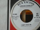 LORRAINE CHANDLER . I CAN'T HOLD ON . ORIGINAL RCA PROMO . CLASSIC NORTHERN .