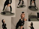 rare figurine , cavan grogan , rockabilly , teddy boys , crazy cavan ,21 cm haut