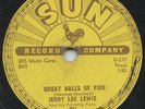 HEAR - Rare Rock 'n Roll 78 - Jerry Lee Lewis - Great Balls Of Fire - Sun # 281