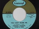 Sweet Soul Funk 45 - Johnson Hawkins Tatum Durr - Can't Blame Me - Capsoul VG++