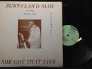 Sunnyland Slim/Bonnie Lee-She Got That Jive-Airway 4275-AUTOGRAPHED