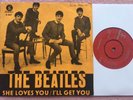 BEATLES She Loves You ORIG Parlophone R 5055 SWEDEN-1963 45 PS EX+/NM-