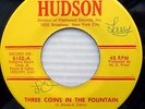 IRIDESCENTS white doowop VG++ HUDSON 45 THREE COINS IN FOUNTAIN STRONG LOVE ws37