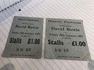 DAVID BOWIE Green's Playhouse 5 Jan 1973 Glasgow TICKET COMPLETE ZIGGY STARDUST 