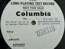 Rossini: Overtures - Carlo Maria Giulini **Columbia SAX 2377 Test Press LP**