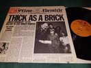JETHRO TULL LP THICK AS A BRICK - US REPRISE BROWN LABEL - NEWSPRINT - FIRST