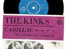 THE KINKS 7'' - Cadillac, rare Sweden -65, PS