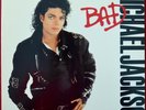 Michael Jackson PROMO STAMP - BAD LP w/ lyric sleeve - Epic (1987) - D: M J: EX