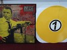 INFEST No Man's Slave LP Yellow Vinyl #45/50 Screened Sinatra/Hitler Cover Deep6