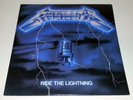 Metallica : Ride The Lightning LP Vinyl Record 33 RPM Banzai Records Canada