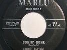* EDDIE JACOBS Comin Home / Peter Cottontail RARE POPCORN SOUL Marlu 45 HEAR