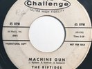 * RIPTIDES Machine Gun/Deep Blue ROCKABILLY SURF GARAGE Challenge Promo 45 Hear