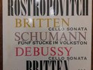 Britten/Schumann/Debussy.Rostropovich-CELLO SONAT,RARE Decca SXL2298 WBG ED1.NM