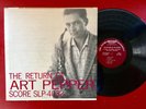 ART PEPPER on Score [SLP-4032] —THE RETURN OF— jazz 1958 lp | MONO