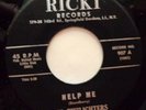 TWILIGHTERS 45 Help me / The rockin mule RICKI VG++ Doowop Kz348