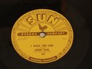 78 RPM Johnny Cash SUN 241 I Walk The Line / Get Rhythm  E-