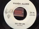 WANDA ALLRED 45  Skid Row Girl RARE TEXAS PSYCH GARAGE HIPPIE BOPPER W/ FUZZ