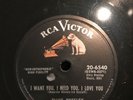 ELVIS PRESLEY--I WANT YOU,I NEED YOU,I LOVE YOU/ MY BABY LEFT ME 78RPM E+ SUPERB
