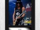 Slash Guns N Roses A4 signed mounted photograph picture poster. Choice of frame.
