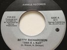 MODERN SOUL Betty Richardson THIS IS A MAN Firmus 45  Canadian NM
