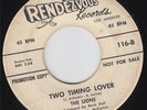 THE LIONS - TWO TIMING LOVER (RENDEZVOUS 116) WHITE DJ PROMO, KILLER