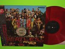 THE BEATLES SGT. PEPPERS 1982 RED VINYL MONO EMI ODEON JAPAN NEAR MINT WITH OBI