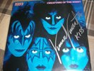 KISS Signed Vinnie Vincent CREATURES OF THE NIGHT Lp cover Photo 1982