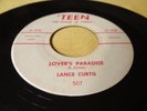 LANCE CURTIS - LOVER’S PARADISE Hawaii Hawaiian 45 rpm on TEEN Dick Jensen