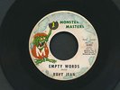 RUBY JEAN on MONSTER MASTERS 45 RPM- Empty Words- NOR SOUL
