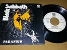 BLACK SABBATH - PARANOID / WICKED WORLD+1 45/7 EP 1972 PORTUGAL VERTIGO UNIQUE