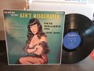 Fats Waller AIN'T MISBEHAVIN' Bettie Page RARE Cheesecake Cover Halo 1954 VG/VG