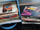 Approx 80 Singles 45 rpm Vinyl records in Case - Mainly 60's 70's Beatles Stones