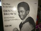 DENNIS BROWN No Man Is An Island STUDIO ONE Roots Reggae LP  NM/VG+