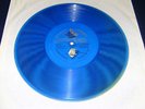 PHONYCORD FLEXIBLE Schallplatte mit 78 RPM blau Schellack 1930 Vinyl Sammeln