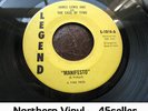 ? JAMES LEWIS & CASE OF TYME 'Manifesto' EX northern soul 45