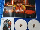 KISS 2 LP PALLADIUM LIVE IN NEW YORK 1980, WHITE MARBLE VINYL POSTER MINT