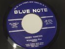 HERBIE HANCOCK   BLUE NOTE 1862 jazz 45. Watermelon Man/Three Bags Full.RVG. EX.