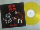 AC/DC - hired gun yellow colour.  riff raff. Axl rose guns n - LP VINYL live