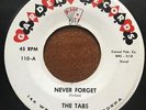 TABS Never Forget b/w Rock And Roll Holiday 45 Gardena Teen Popcorn Doo Wop R&B
