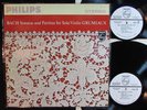GRUMIAUX: Bach sonatas and partitas for solo violin PHILIPS MLP STEREO PROMO LP