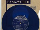 CLIFF EDWARDS(UKULELE IKE)-LANG-WORTH 31 BLUE VINYL 8INCH 33RPM EP TRANSCRIPTION