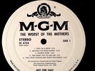 1971 WORST OF MOTHERS GENUINE MGM WHITE LABEL PROMO LP W/ DJ STICKER FRANK ZAPPA
