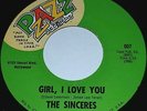 THE SINCERES PZAZZ RECORDS 45 7