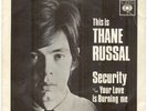 THANE RUSSAL**SECURITY**MOD**DANCER**PICTURE SLEEVE**ORIGINAL**HEAR IT