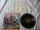 IRON MAIDEN THE NUMBER OF THE BEAST ORIGINAL SPAIN VINYL WITH FULL INSERT
